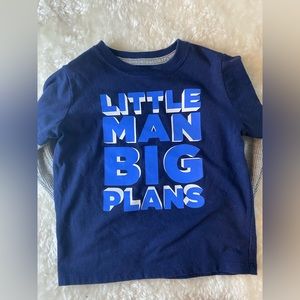 Baby Boys “ Little Man Big Plans” Long-sleeve T-shirt